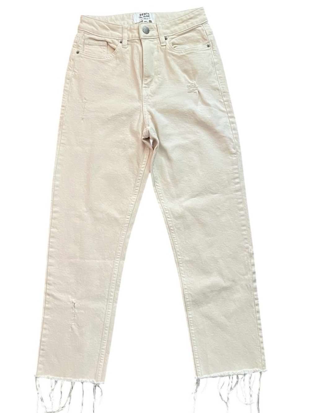 Miss Selfridge Beige Straight Leg Jeans US 2